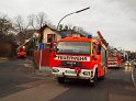 Dachstuhlbrand Koeln Bocklemuend Untere Dorfstr P190